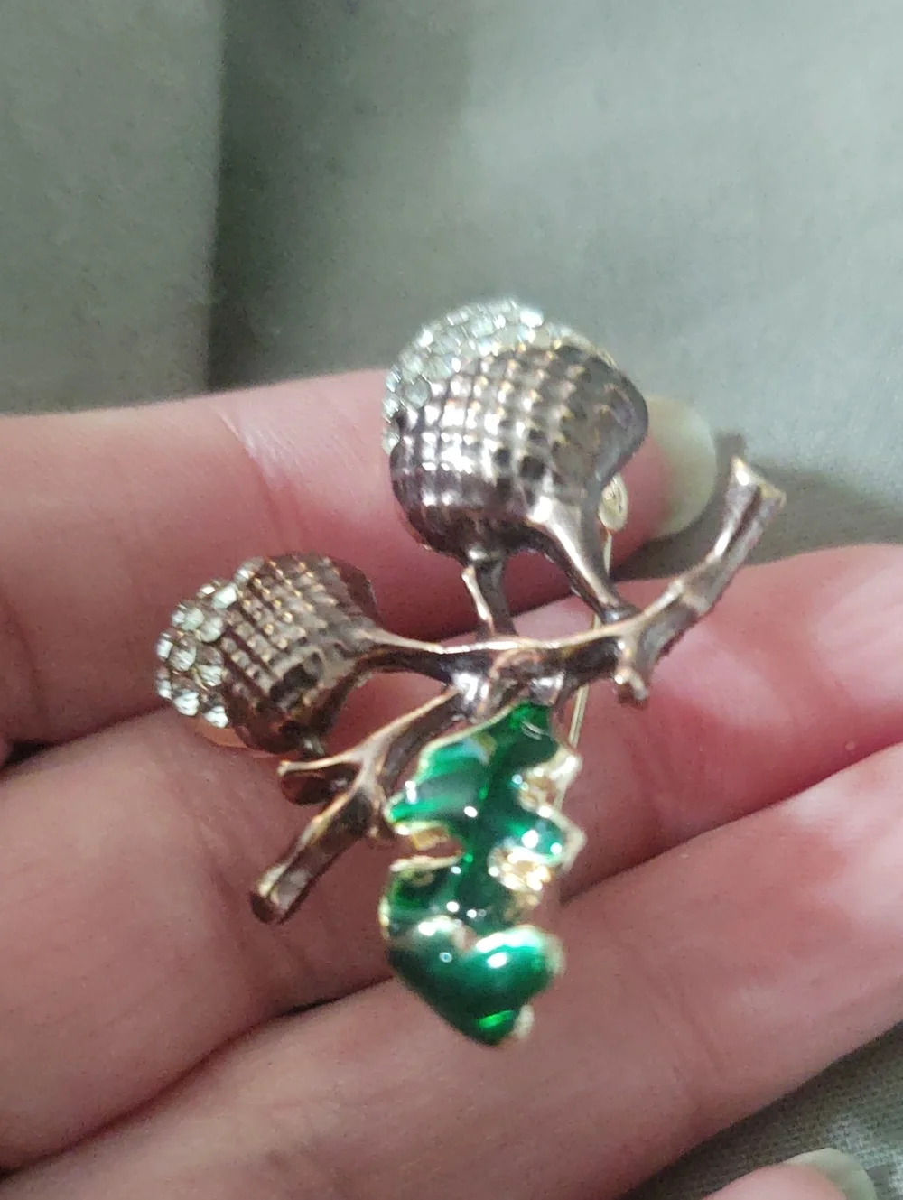 Bronze Tone Acorn Brooch